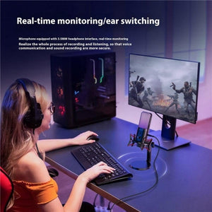 Yanmai X3W Wireless / Wired Dual Mode RGB Gaming Noise Reduction Microphone, X3W - laboratorydeal
