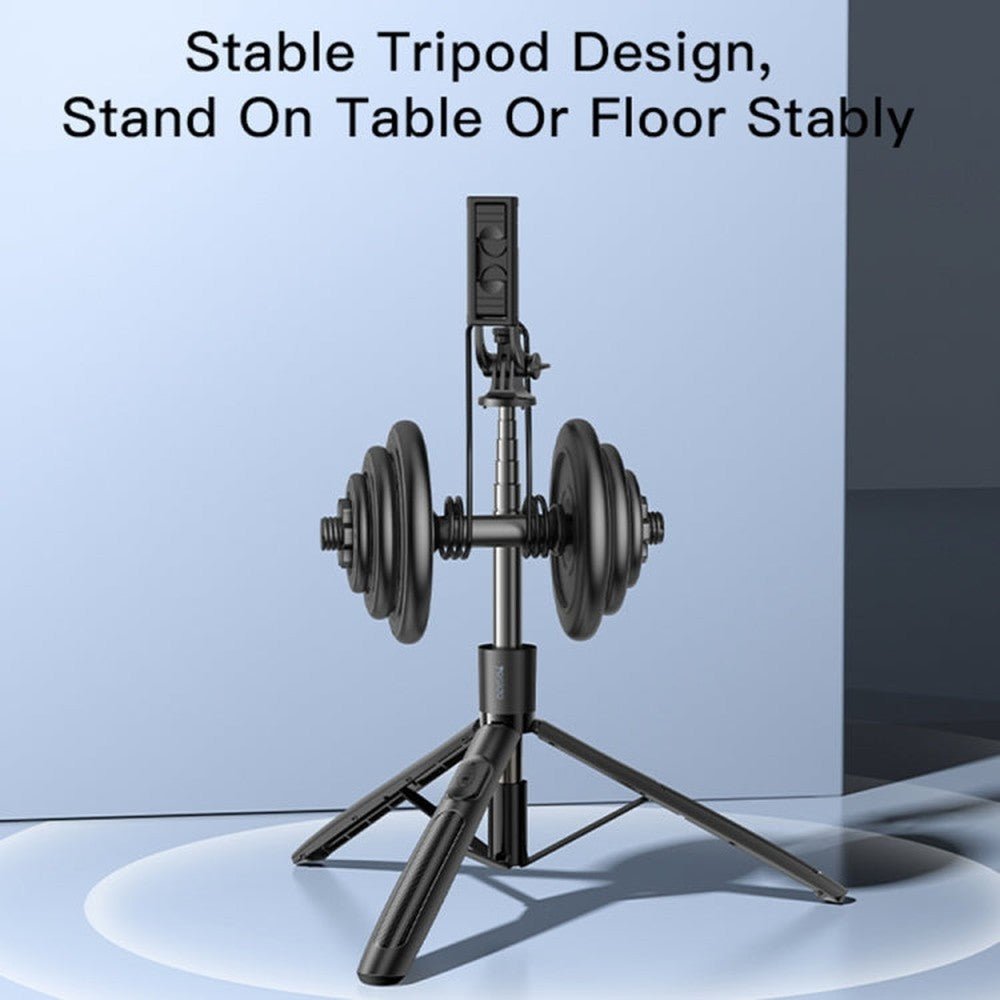 Yesido SF13 Retractable Extended Bluetooth Tripod Phone Live Streaming Selfie Stand, SF13 - laboratorydeal
