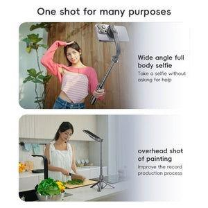 Yesido SF19 Magnetic Cell Phone Tripod Bluetooth Remote Control Selfie Stick, SF19 - laboratorydeal