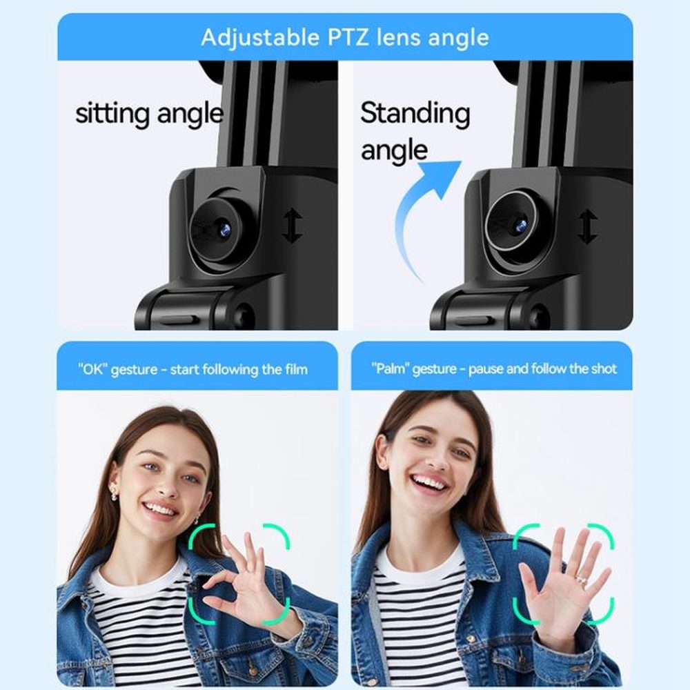 Yesido SF23 Face Tracking Tripod Bluetooth Selfie Stick - laboratorydeal
