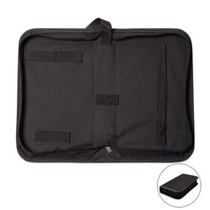 Zipper Storage Package Portable Multi - Function Tool Storage Bag, Style:, A Canvas, B Leather+Canvas, C Leather, D Canvas, E Leather+Canvas, F Leather+Canvas - laboratorydeal