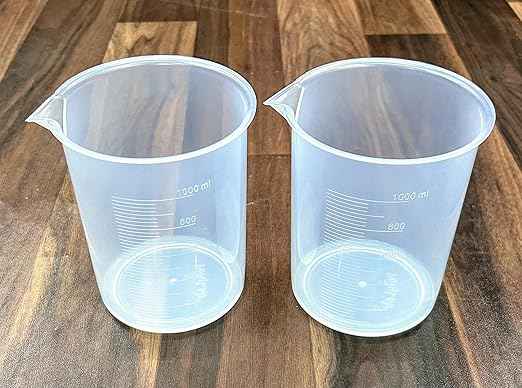 DT Science House Laboratory Beaker, 1000ml, Plastic (Polylab) pack of 2