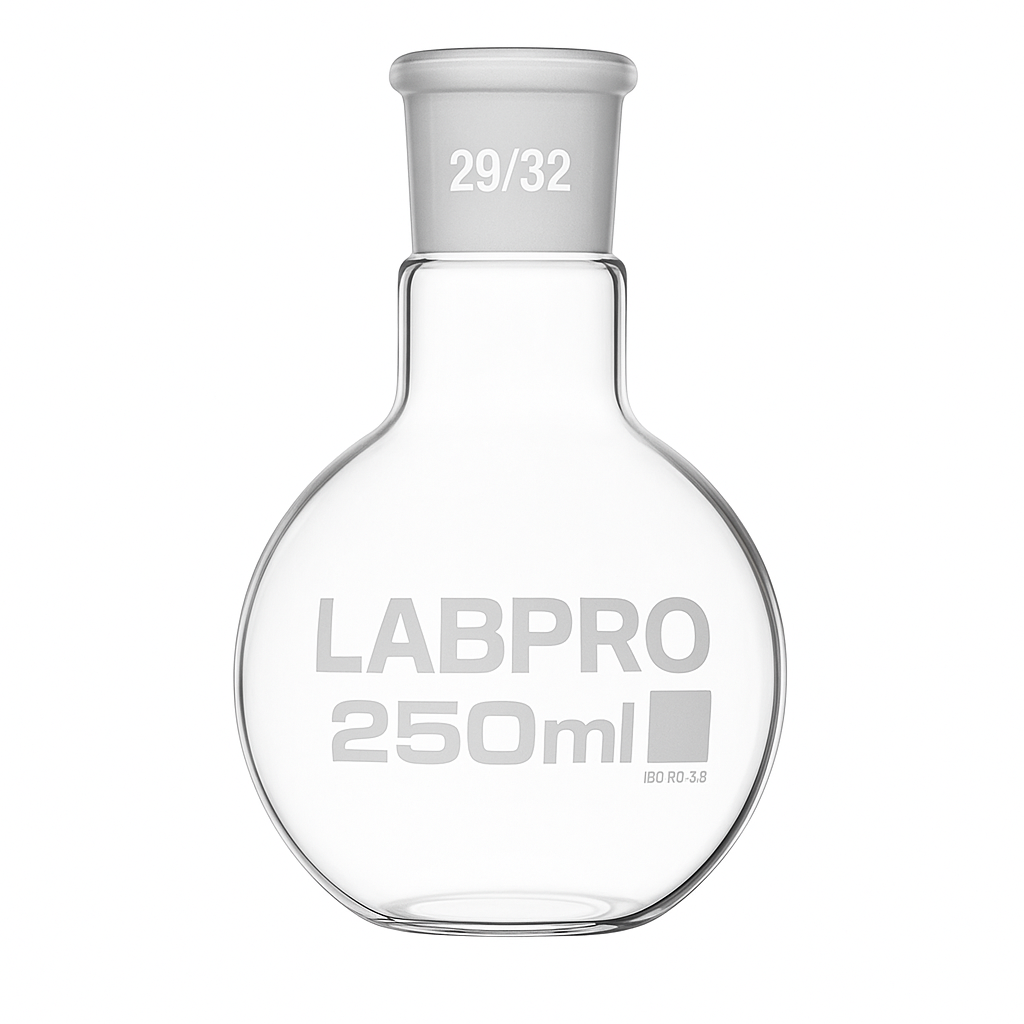 Borosilicate Round Bottom Flask 250 ML with 29/32 Joint for Laboratory Use