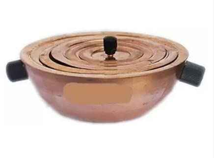 copper water bath 150mm with bakelite handle heating container and concentric rings for heating of samples in laboratory