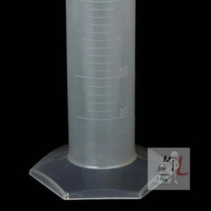 250mL Clear Plastic Liquid Lab Measuring Tool Graduated Cylinder (Pack of 2) - Laboratorydeal