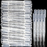 3ML Plastic Transfer Pipettes Eye Dropper, Disposable Essential Oils Pipettes Dropper Makeup Tool Science and Lab (50 Pcs)