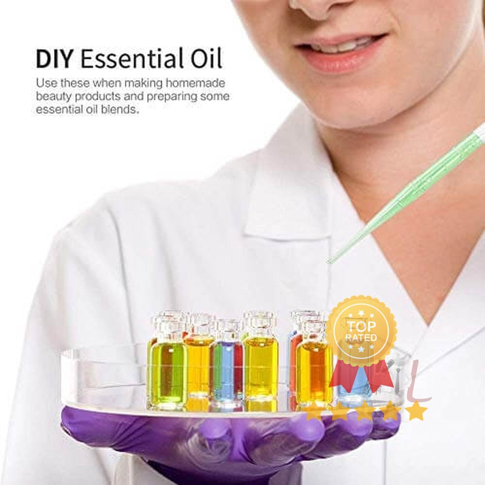 3ML Plastic Transfer Pipettes Eye Dropper, Disposable Essential Oils Pipettes Dropper Makeup Tool Science and Lab (50 Pcs) - Laboratorydeal