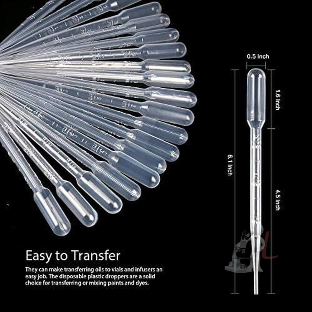 Airbrush City Transparente Pipetten 3 Ml – 20 Stück, Zum Dosieren Von Farben & Lösungsmitteln