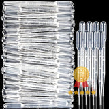 3ML Plastic Transfer Pipettes Eye Dropper, Disposable Essential Oils Pipettes Dropper Makeup Tool Science and Lab (50 Pcs)