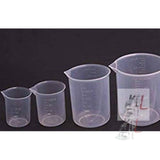 Plastic Beaker Set 50ml, 100ml, 250ml, 500ml- Laboratory Equipment