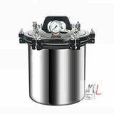 Autoclave machine 24L Portable Stainless Steel High Pressure Steam Sterilizer 220V- 