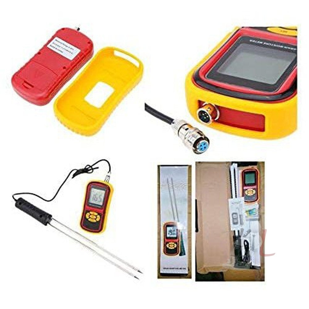 ARGLabs Digital Grain Moisture Meter with Measuring Probe Lcd Hygrometer Humidity Tester for Wheat, Corn, Rice, Bean- BISS