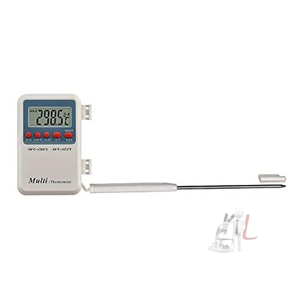 ARGLabs Multi Stem Digital Thermometer -50~300? with External Sensing Probe and Portable LCD Digital, Accurate Fast Precise Response- BISS