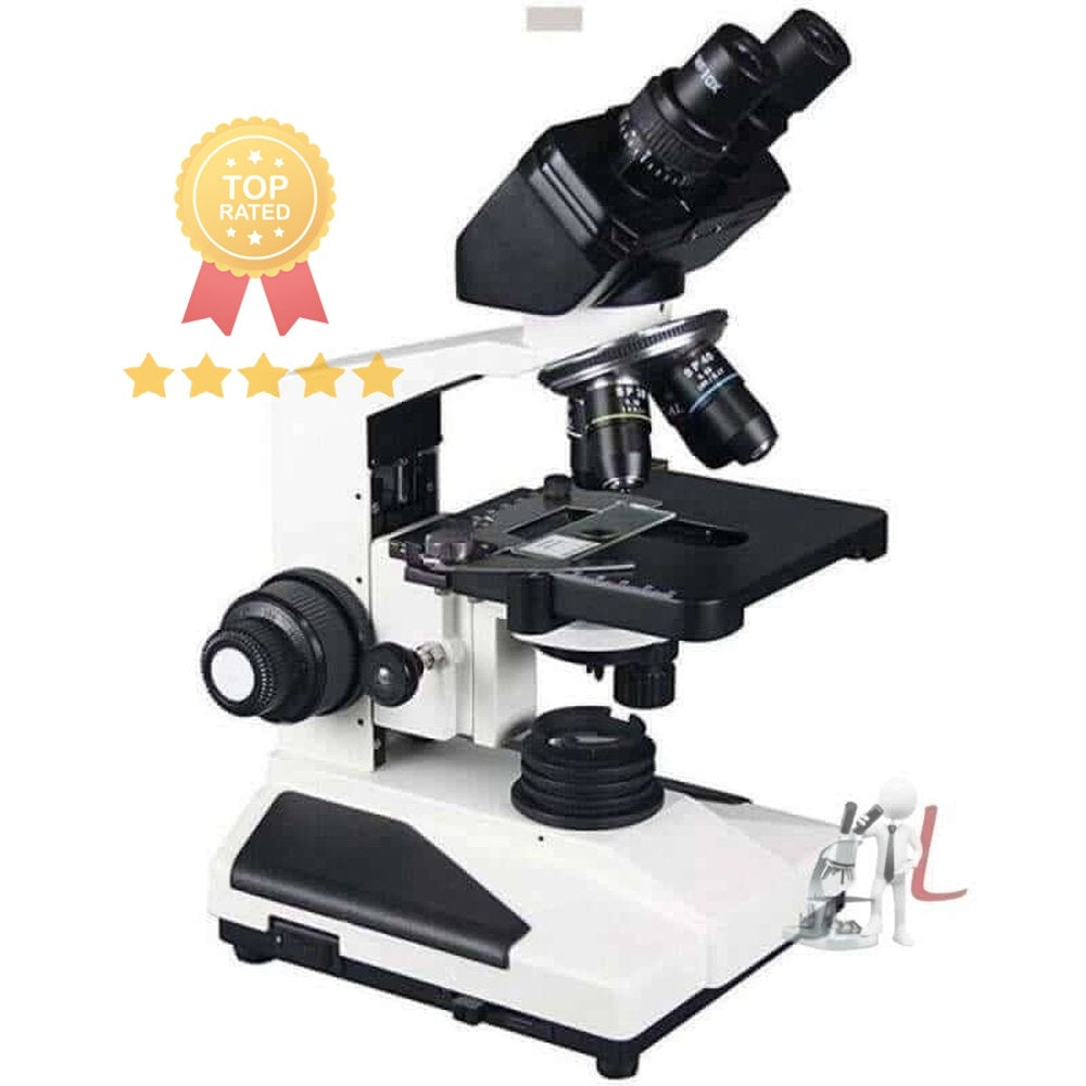 Advanced Co-Axial Binocular Microscope With Heavy Body Semi Objective - Laboratorydeal