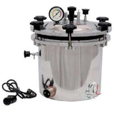 Autoclave, Steel Finish, Electric, 21 Ltrs. (Size approx. 12" Dia. X 12" H)- Laboratory equipments
