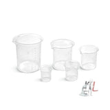 Beaker Plastic 50 Ml,100ML,250ML,500ML (Pack of 12)- 