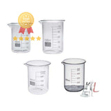 Borosilicate Glass Beaker 50ml,100ml, 250ml, 500ml,[Combo of 4 Beakers] - Laboratorydeal