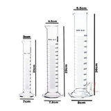 Chemistry Kit  Cylinder, Beakers and Conical Flask (100,250,500ml) with Stirring Rod and Cleaning Brush - Pack of 11- Lab Glassware