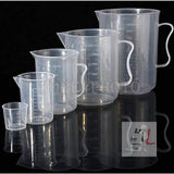 Combo Set 100/250/500ML Measuring Jug Cup Graduated Surface Kitchen Laboratory Test Beaker Capacity: 100ml / 250ml / 500ml Size: 6cm/7.5cm/10cm Weight: 0.01kg / 0.026kg / 0.046kg- 