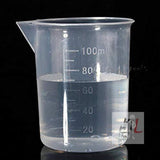 Combo Set 100/250/500ML Measuring Jug Cup Graduated Surface Kitchen Laboratory Test Beaker Capacity: 100ml / 250ml / 500ml Size: 6cm/7.5cm/10cm Weight: 0.01kg / 0.026kg / 0.046kg- 