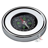 Compass Stainless Steel Directional Military Magnetic Compass (4.3 cm) for Feng Shui/Travel