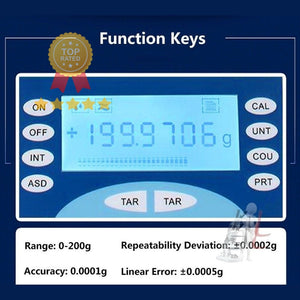 Digital Analytical Balance Precision Scale 0.1mg nabl calibration