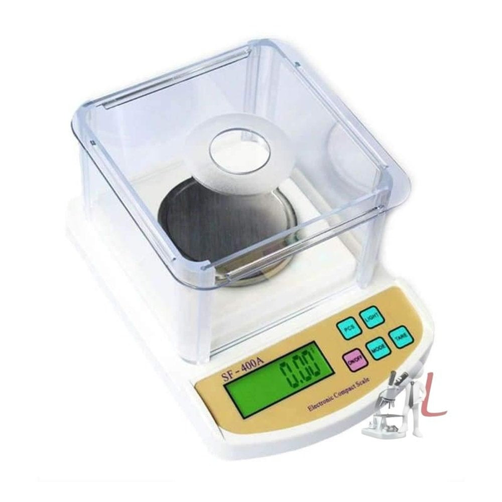 Digital Balance With Windshield 500 Gms-10 Mg (0.01 Gm Capacity) - Laboratorydeal