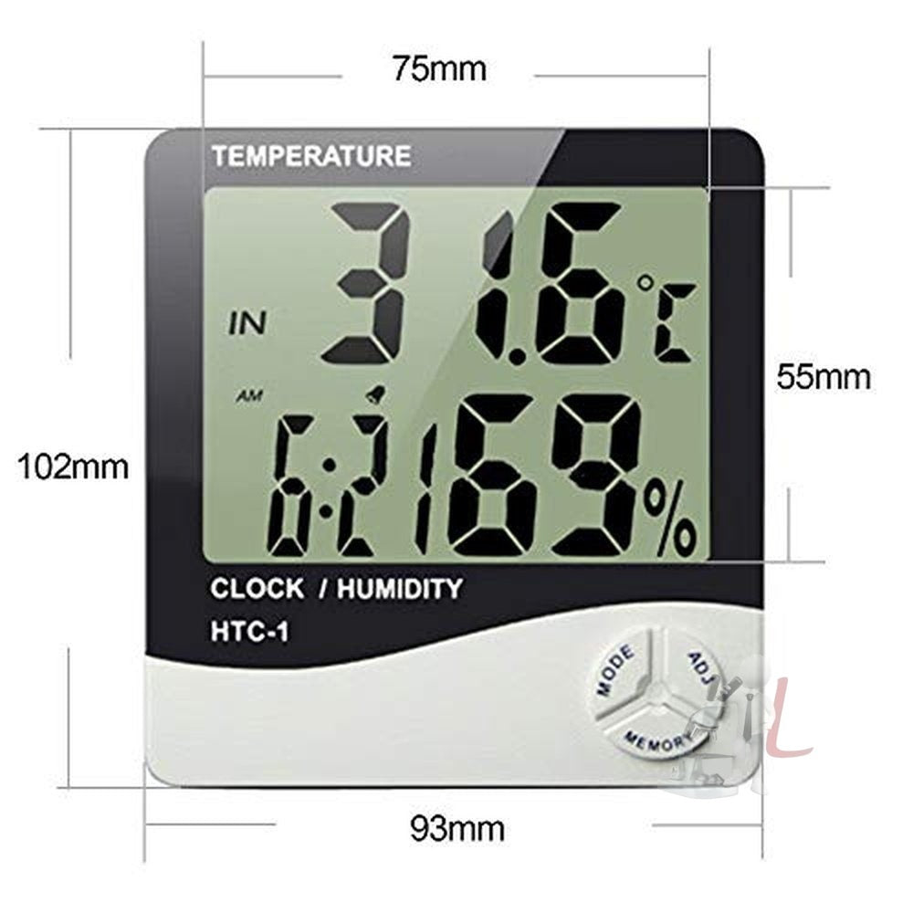 Digital Hygrometer | Thermometer | Humidity Meter - Laboratorydeal