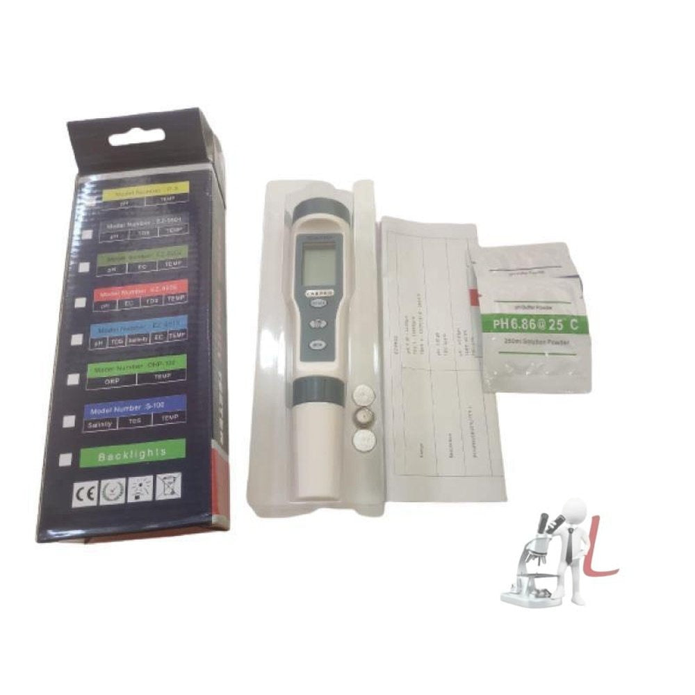 Digital PH Meter with ATC: 3 in 1 PH TDS Temp - High Accuracy Pocket Size Water Quality Tester- Digital tds meter water purifier tester and thermometer