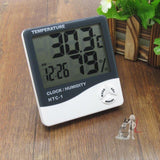 Digital Temperature Humidity Hygrometer Thermometer Large Lcd Display Clock- Digital Temperature Humidity Hygrometer Thermometer Large Lcd Display Clock