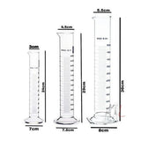 G.I Kit Cylinder, Beakers and Conical Flask (100,250,500ml) with Stirring Rod and Cleaning Brush - Pack of 11 - Laboratorydeal