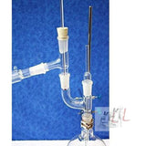 GLAB INDIA Borosilicate 3.3 Glass Vacuum Distillation Apparatus kit (with stand, clamp, boss head and ring), 24/29 Joint, 1000 ml- 