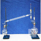 GLAB INDIA Borosilicate 3.3 Glass Vacuum Distillation Apparatus kit (with stand, clamp, boss head and ring), 24/29 Joint, 1000 ml- 
