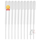 Graduated Pipettes Transfer 3ml - Graduated 0.5ml Plastic Dropper, Ink Filler, Transfer Tube (Pack of 50)- 