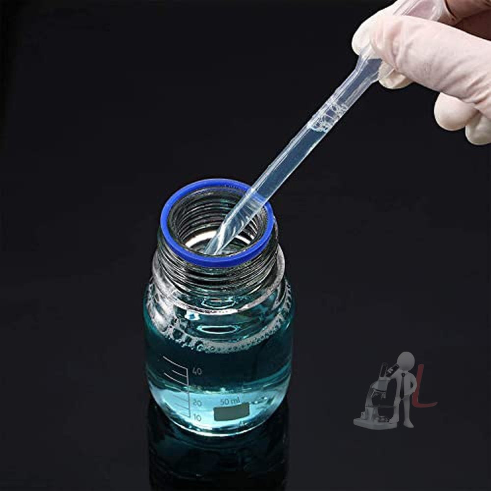 Glass Reagent Bottles Borosilicate with GL-32 Screw Cap (50 ML, 2) - Laboratorydeal