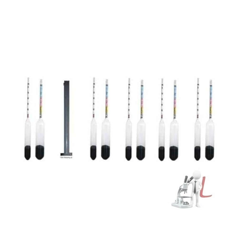 Glass Lactometer - Set of 10 by labpro- Laboratory equipments