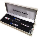 High Beam Power Green 303 Pointer 100mw 532nm Pen Lasers with Star Head (Black) - Laboratorydeal