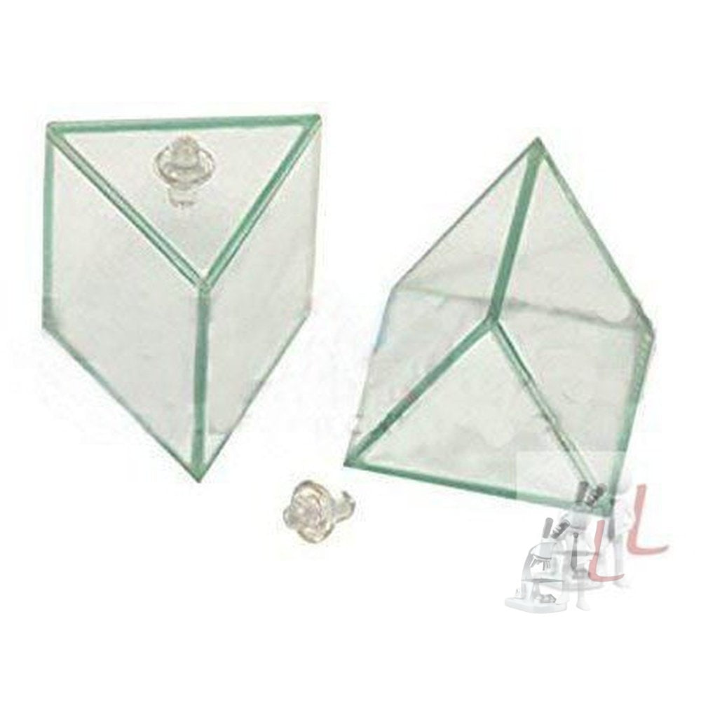 Hollow Glass Prism 2x2x2" (Inch) - Laboratorydeal