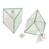 Hollow Glass Prism 2x2x2" (Inch) - Laboratorydeal
