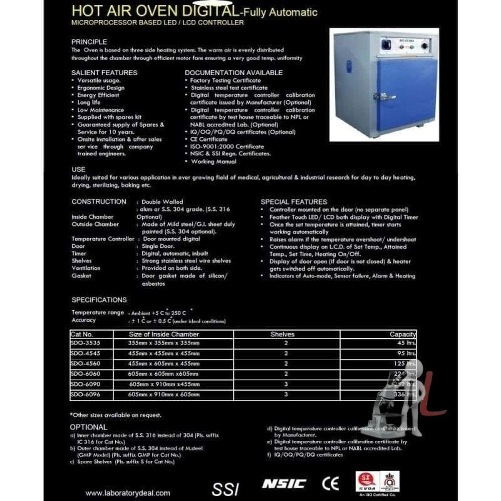 Hot air oven supplier in Mumbai- hot air oven / Universal oven / Laboratory oven