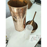Kamboj Traders Copper Rain Gauge with Measuring Cylinder- 