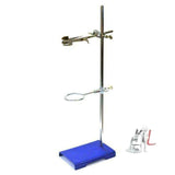 Lab Retort Stand + Clamp + Bose Head + Retort Ring - Laboratorydeal