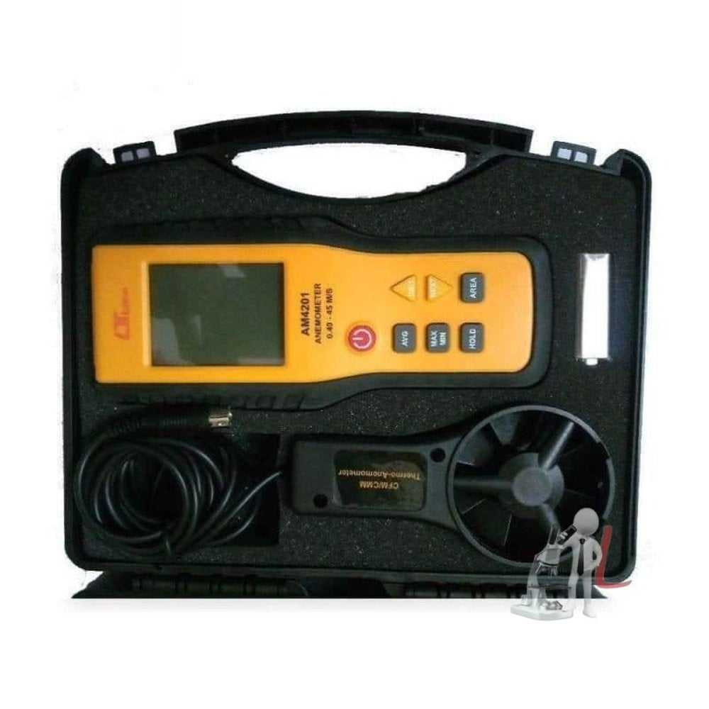 Labpro Digital Anemometer With Temperature - Yellow by labpro - Laboratorydeal