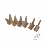 Lens Holder V- Shape Wooden - Pack Of 6 by labpro