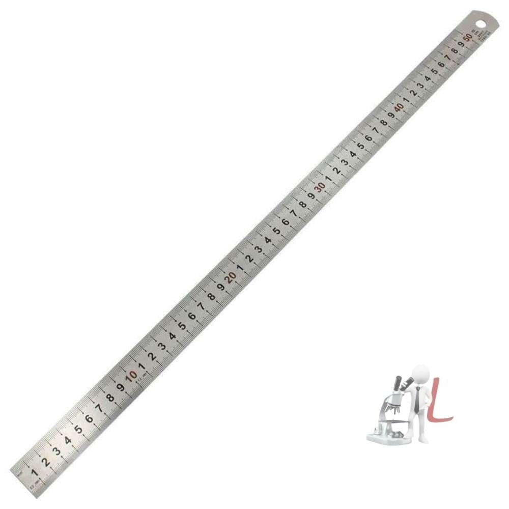 METER SCALE STAINLESS STEEL  PACK OF 3 by labpro - Laboratorydeal