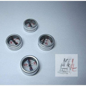 Magnetic Compass Online Both Side Glass (Pack of 12) (Size 20mm / 2cm) - Laboratorydeal