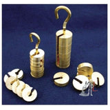 Mass Set, Brass, Incl.Hanger., 1000g (9x100g & 100g hanger)- physics