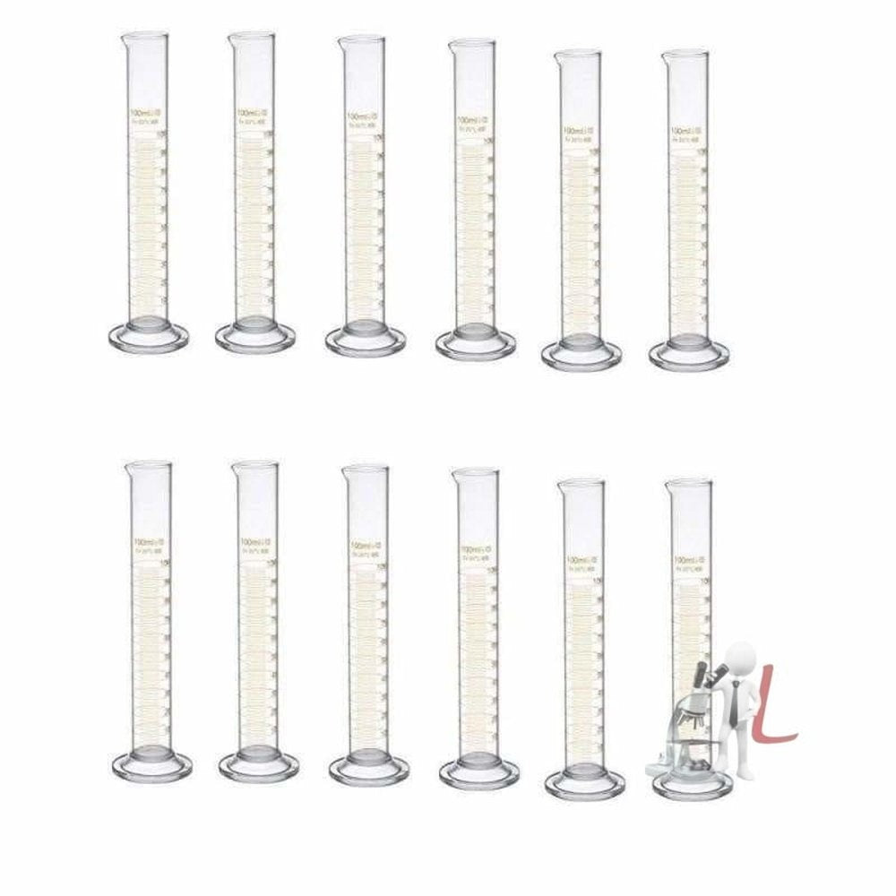 Measuring Cylinder 250ml pack of 12 by labpro - Laboratorydeal