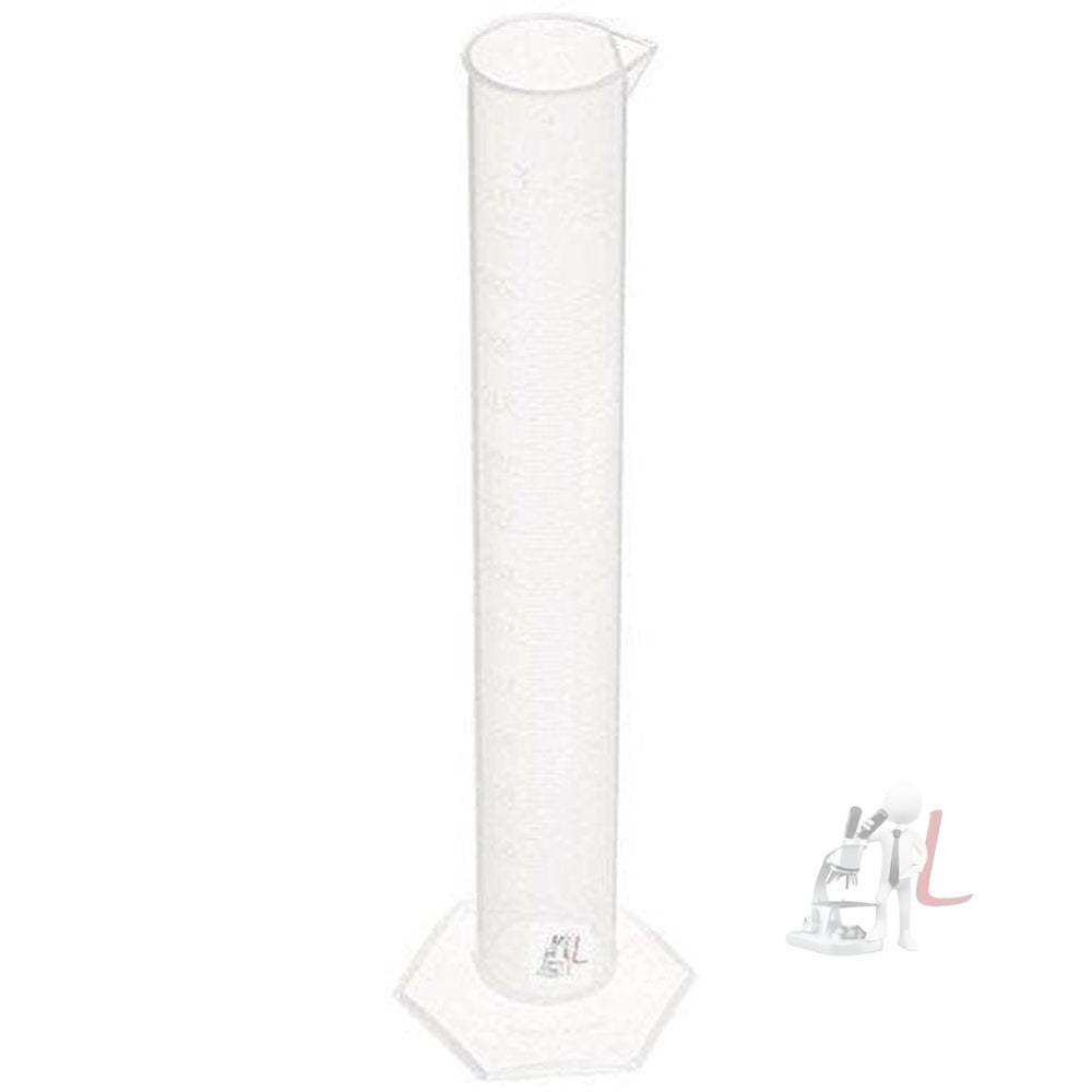 Measuring Cylinder 250ml Pack of 6 Polypropylene - Laboratorydeal