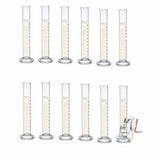Measuring Cylinder 250ml pack of 12 by labpro- lab glassware